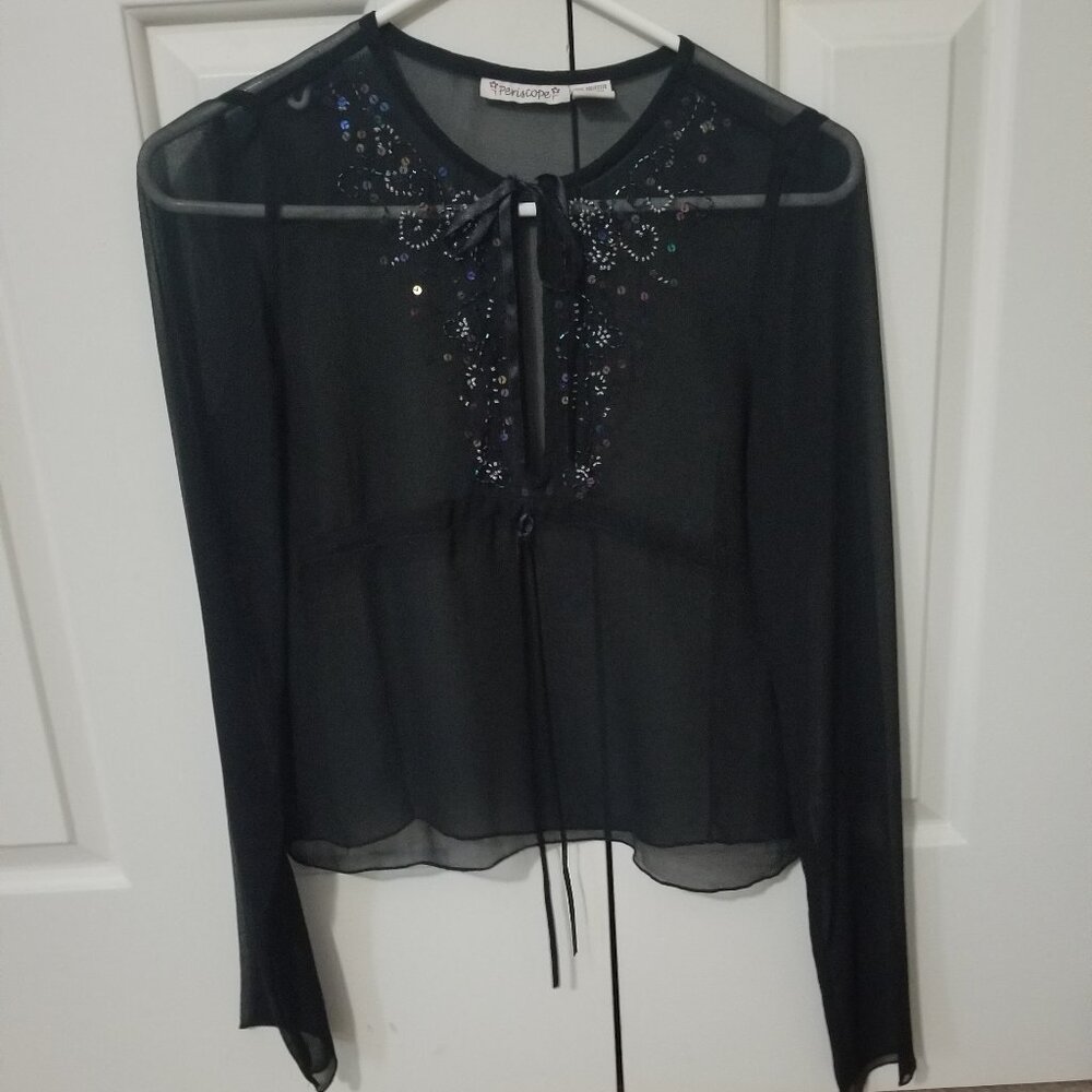 Sparkly Sheer Sequin Top